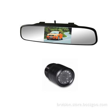 4.3-inch Mirror System, Include Mirror with Clip and Mini Camera
